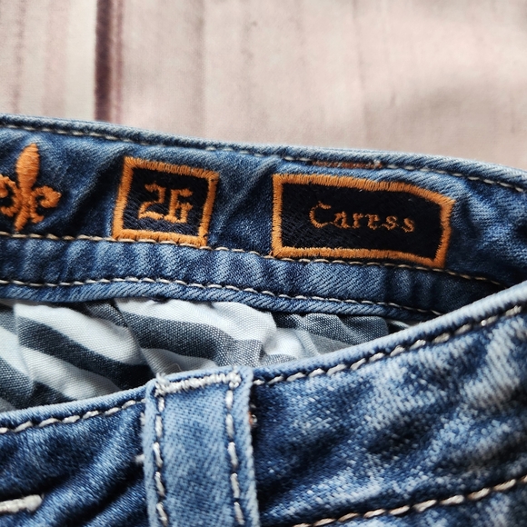 Rock Revival "Caress" Stretch Low Rise Bootcut Jeans Blue | Women's Size 26 - Picture 7 of 15